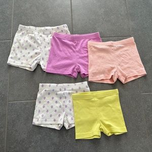 Girls Somersault Shorts, 5 pair